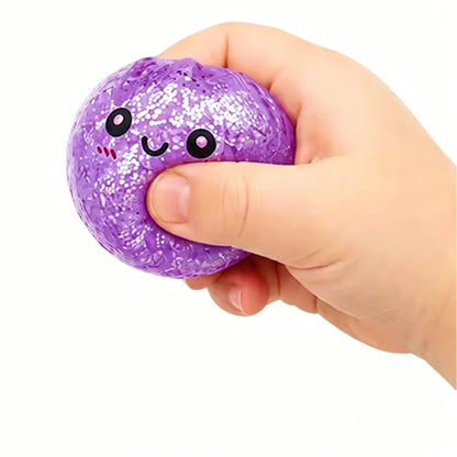 Glitter Dumpling Squishy ULTRA RARE Gold Glitter Hidden Edition Dumplings Sensory Steamer Soft TPR Dough Ball for Stress Relief