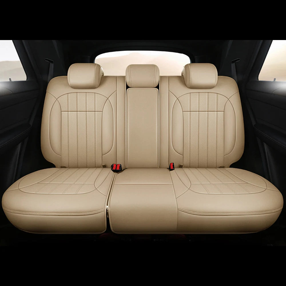 For Audi Q7 4L 2006 2007 2008 2009 2010 2011 2012 2013 2014 2015 Nappa Leather Custom Car Seat Covers Set Protector Accessories