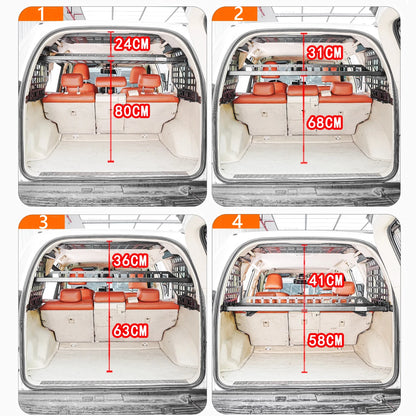 CGZ Molle Panels Fit for Toyota Land Cruiser Prado J150 / Lexus GX460 2010-2022 Rear Trunk Cargo Shelf Storage Organizer Racks