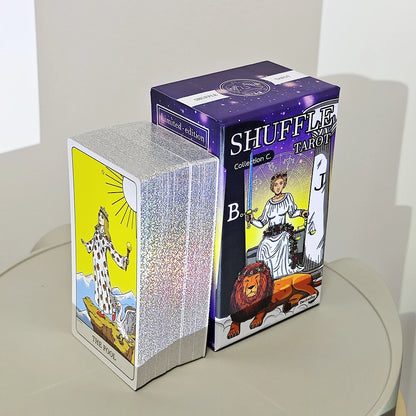 Shuffle Tarot Collection C (Complete A&B 116cards with Silver Gilded Edges) 12*7cm Shuffled World of RWS Tarot Deck In Rigid Box