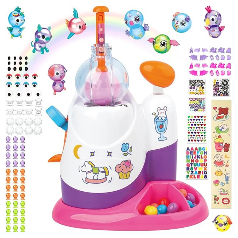 DIY Fun Balloon Inflator Creative Handicraft Inflating Machine Assembled Bobo Sticky Toys Anti-stress Game Children Gift