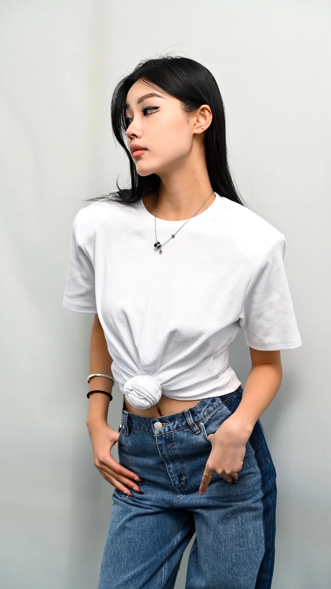 Dark grey simple pleated slim fit women's top,Y2K knot-twist sleeveless vest 2026 summer new model Woman clothes