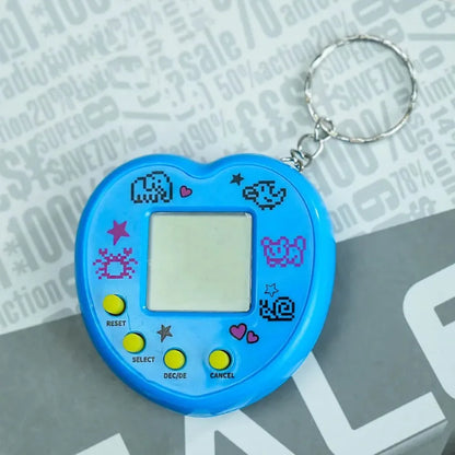 Collector's Edition Aqua Blue 3D Interactive Tamagotchi, Virtual Pet Retro Game Gift for Gamers