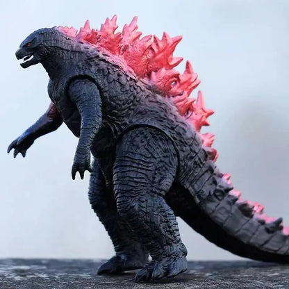24cm Godzilla King of Monsters Runaway Mechanical Red lotus Planet Godzilla Action Figure Collection Model Toy Kid Birthday Gift
