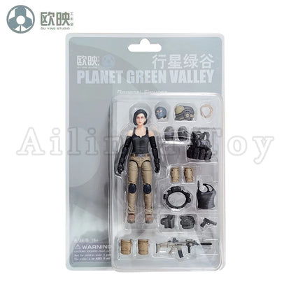 Ou Ying Studio 1/18 Planet Green Valley PGV 3.75inch Action Figure Girls War EFSA Female Figures Anime Model