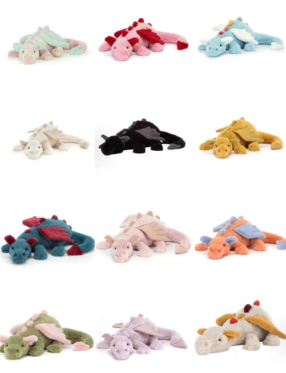 JC Plush Toy Dragon Series Children Cute Warm Birthday Gift Kids Soothing Toy Cute Stuffed Animal Special Home Decor for Friends