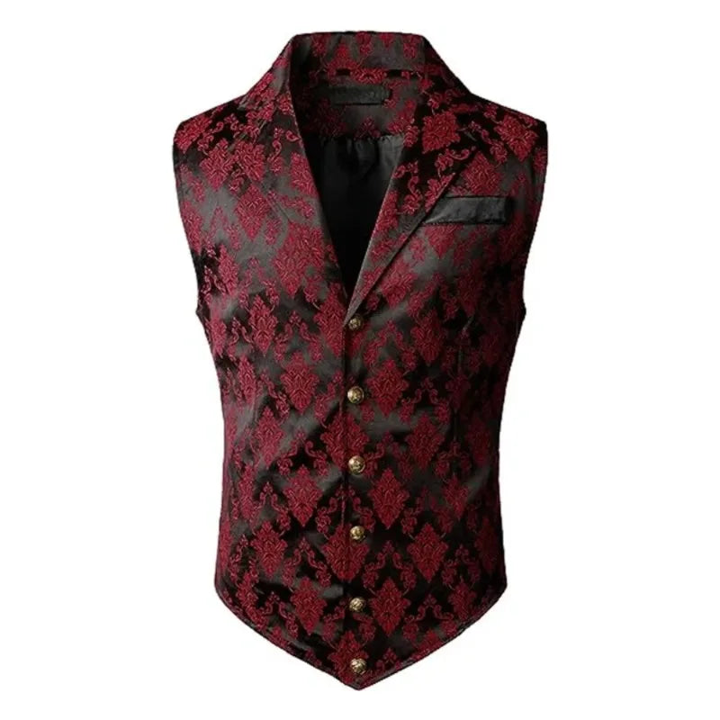 Slim Fit Vest British Retro Style Fashionable Suit Vest for Daily Casual Wear Black Vest Mens Vest Waistcoat