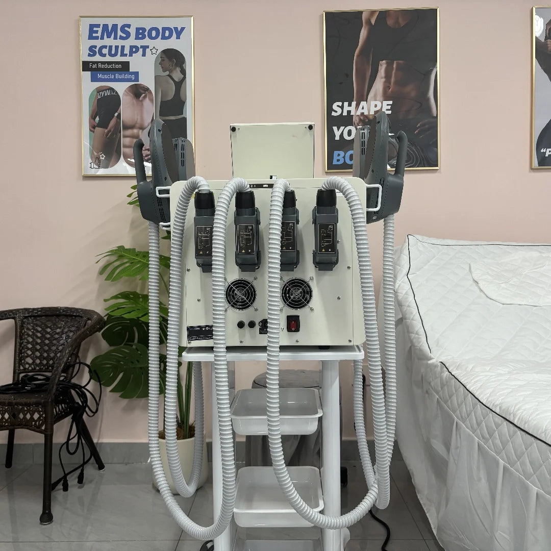 EMS Body Sculpting Machine Shaping 6500W 200hz EMS Radio Frequency RF Muscle Stimulator Device