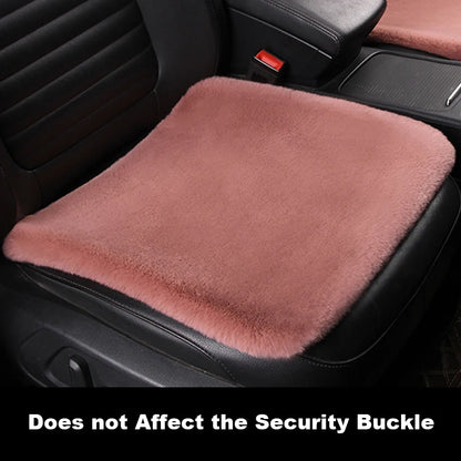 SEAMETAL Short Plush Car Seat Cover Soft Winter Warm Auto Seat Cushion Skin-Friendly Washable Universal Vehicle Chair Protector