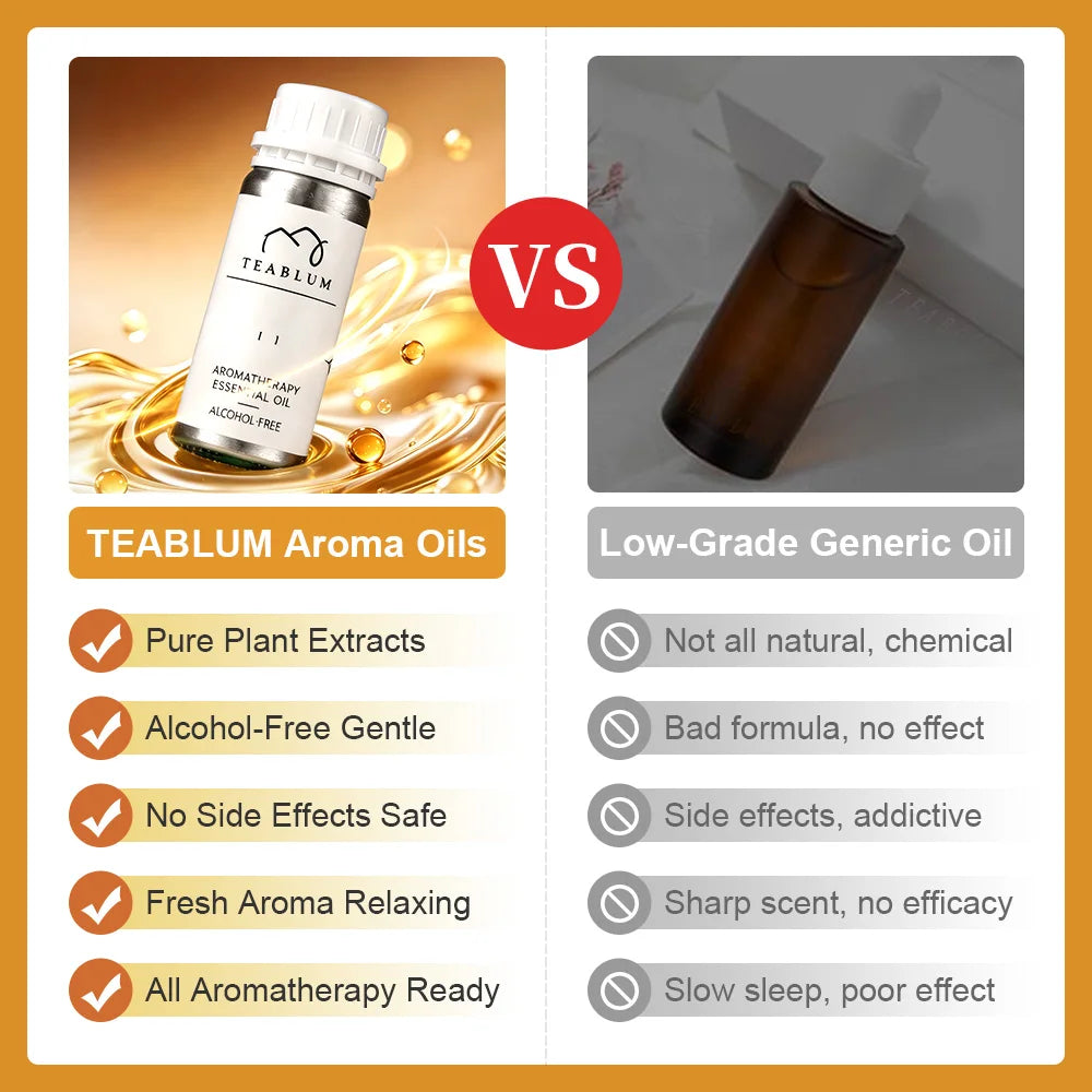 TEABLUM 100ML Aromatic Hotel Essential Oil Hotels Home Air Freshener Pure Plant Essential Oil Alcohol Free for Electric Diffuser