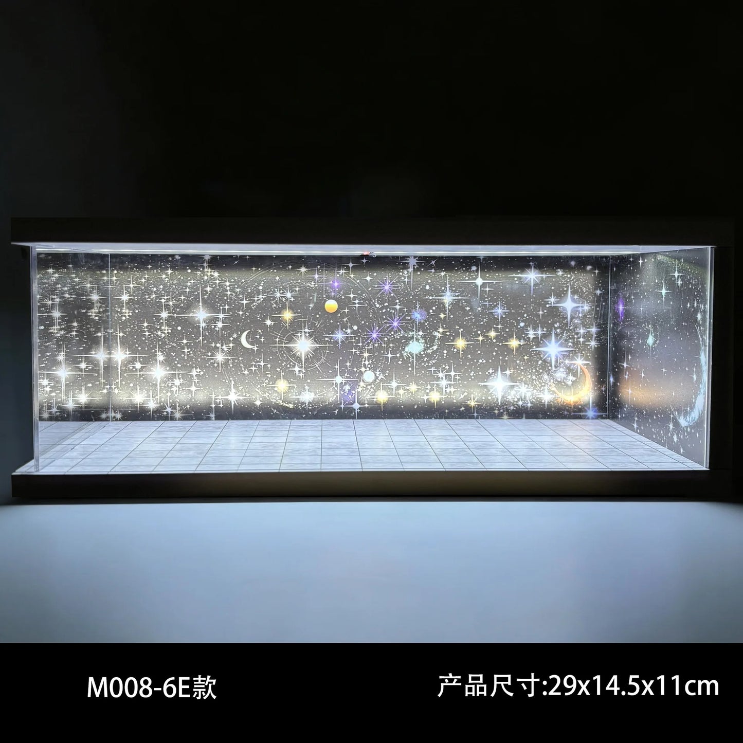 1/64 Scale Car Miniatures Garage Scene Model Car Parking Lot Display Box Led Lights Series Parking Simulation Car Models Box