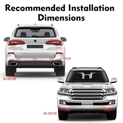 Multi-radar LED Display Parking Sensor Kit 6/8 Probe Backup Radar Detector 12 Colors Car Parking Assistance System