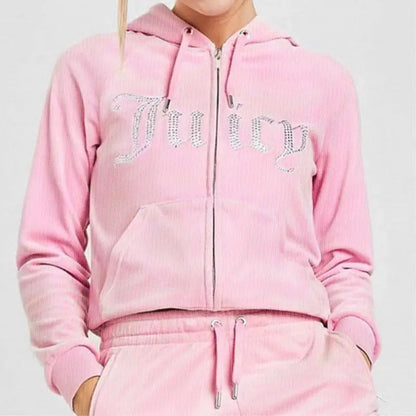 Trendy Y2K Harajuku Retro Printed Rhinestone Sweatshirt Unisex Casual Loose Hoodie Jacket for Men And Women