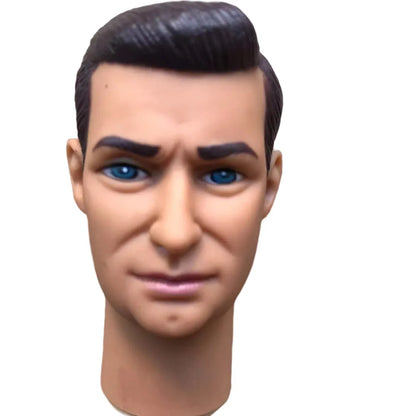 Male Doll Heads Quality Makeup Doll Figure Collection Doll Parts Famous Men Stars Rare Face Doll Heads DIY Toy Accessories