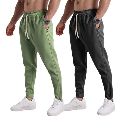 New Solid Color Sweatpants Casual Workout Pants Autumn 1/2Pcs Lightweight Cargo Trousers Outdoor Gym Fitness Drawstring Trousers