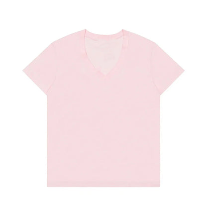 V-neck women's t-shirts and polos old money Women's clothing shirt Embroidery Classic Casual Basic Short Sleeve Polo women