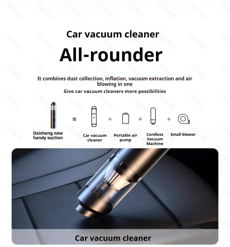 CENRR 9998000PA Car Vacuum Cleaner Strong Suction Powerful Wireless Portable Car Cleaner for Home Appliance Air Blower