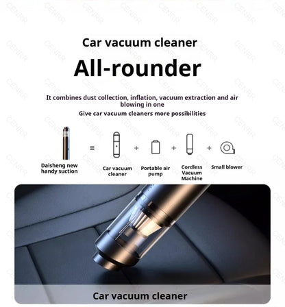 CENRR 9998000PA Car Vacuum Cleaner Strong Suction Powerful Wireless Portable Car Cleaner for Home Appliance Air Blower