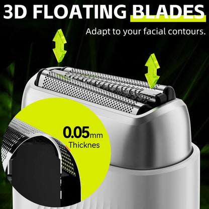 ENCHEN MS006 Electric Compact Foil Shaver 100% Waterproof 3D Floating Blades With Detachable Magnetic Head 6800RPM Motor