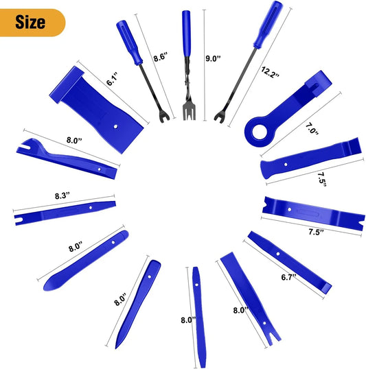 330Pcs Trim Removal Tool Auto Push Pin Bumper Retainer Clip Set Fastener Terminal Remover Tool Adhesive Cable Clips Kit