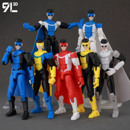 9L3D Printed Superheroes Invincible 2.0 Anime Multi-Jointed Shapeshift Toys Action Figures Mannequin Model Ornaments Gifts