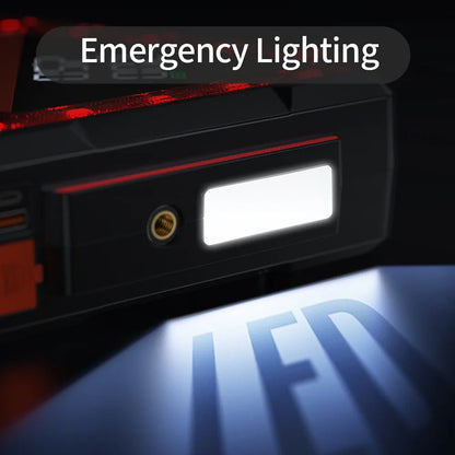 Portable 12V Vehicle Jump Starter Power Bank with Air Pump Car Battery Booster Emergency Car Ignition Starting Device