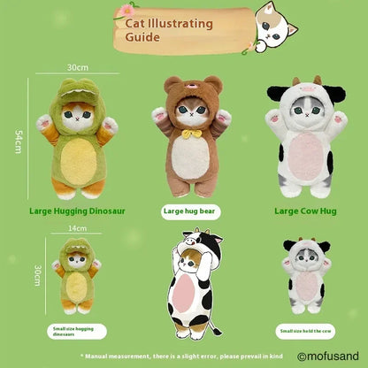 30/50cm Mofusand Kawaii Cos Cat Kawaii Animal Plushies Cosplay Animals Dinosaur Cow Bear Cute Plush Doll Children Gift Toy