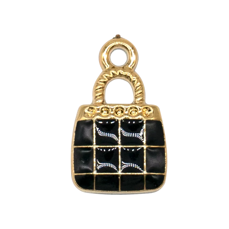 1PCS Black Fashion Acrylic Shoe Charms Accessories Pins for Women Men Clog Decorations Flowers Bow Bag Acrylic Shoe Buckles