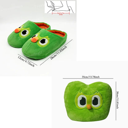 TreasuringU 2026 New Green Owl Plush Toy Kawaii Cute Bear Stuffed Dolls Cool Purple Girls Plushie Duobuff Children Birthday Gift