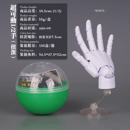 New 1/2 Palm Mini Articulated Action Figure - Anime Character Base Model with Movable Joints - Gashapon Artist Reference Tool