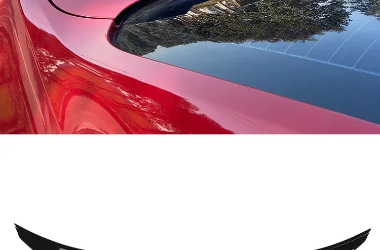 Carbon Fiber Rear Bumper Lip Trunk Wing MP M4 PSM Style Roof Spoiler Kit For BMW 3 Series F30 F31 F35 2012-2019 Gloss Black