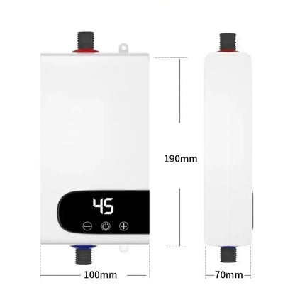Instant Water Heater 220V5500W Portable Electric Heaters for Bathroom Hot Water Shower and Home Kitchen Heating