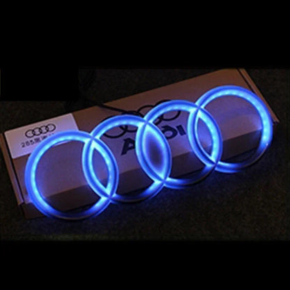 LED Car Dynamic Streamer Badge Light Front Grille Emblem for Audi Q7 Q8 S3 A1 A2 A3 A4 A5 A6 Q3 Q4 Q5 Q6 S5 S7 A7 Q2 Accessories