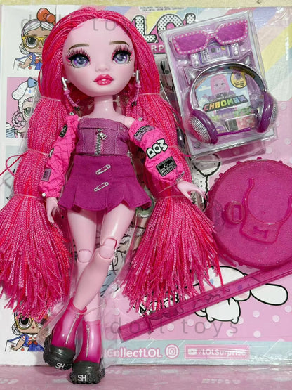 New Rainbow Doll High 25-30cm Fashionable Super Large Sister DIY Dress up Doll Toy Not Including Bracket Excluding packaging box