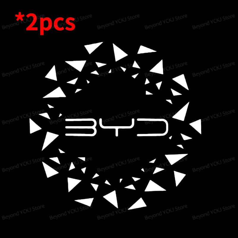 2Pcs Car Door LED Welcome Light For BYD Shark 6 2024-2026 Laser High-definition Projection Letter Ghost Shadow Lamp Night Lights