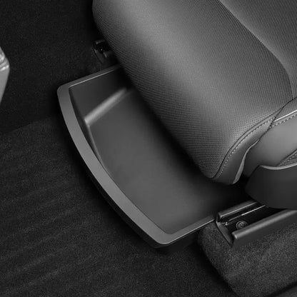 Under Seat Storage Box For Tesla Model YL 2025-2026 TPE Front Under Seat Organizer Trash Can Car Interior Accessories
