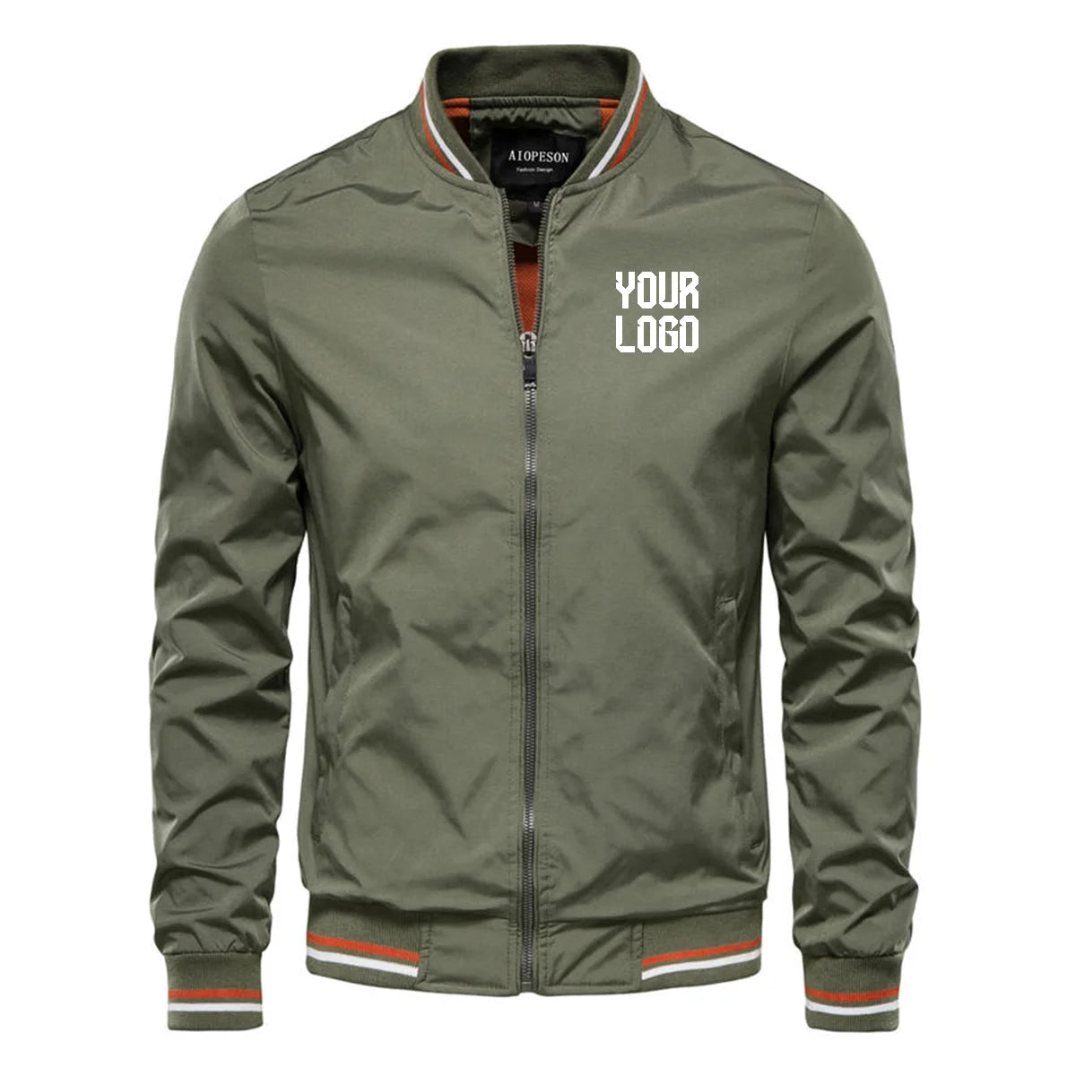 2026 fashionable slim-fitting men's jacket, windproof and comfortable autumn coat, can be customized with pictures or text