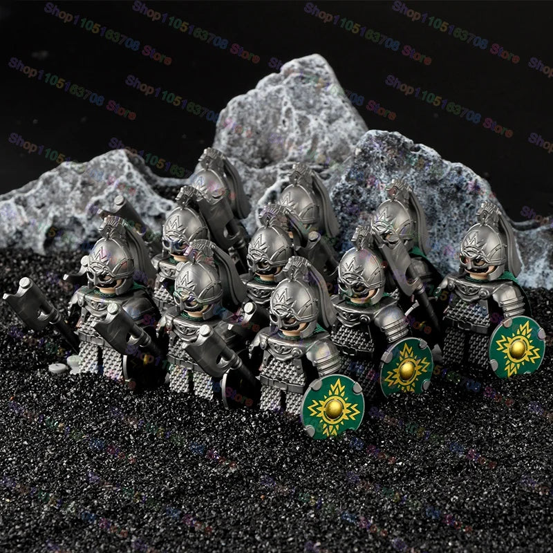 Medieval Knights Building Blocks Warrior Soldiers Crusaders Hospital Teutonic Knight Legion Figures Block Toys Accessories