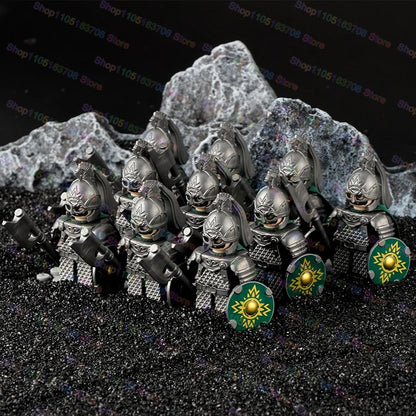 Medieval Knights Building Blocks Warrior Soldiers Crusaders Hospital Teutonic Knight Legion Figures Block Toys Accessories