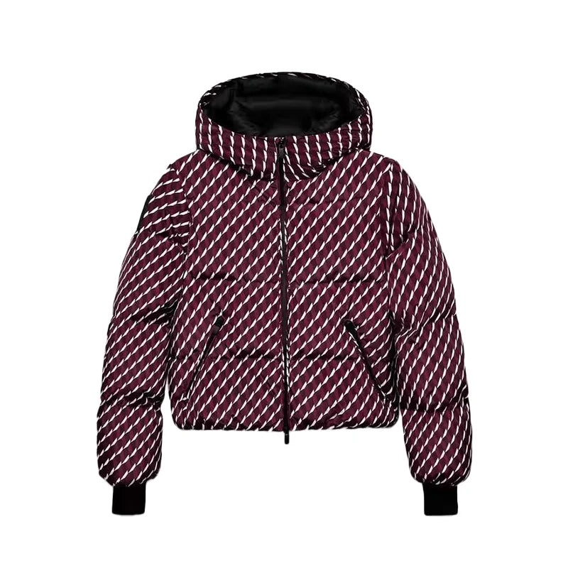 JNLEAOG Autumn New Women's Fashion Snowboarding Series Technical down Cotton Jacket And Flared Pants Set Warm Long Sleeve