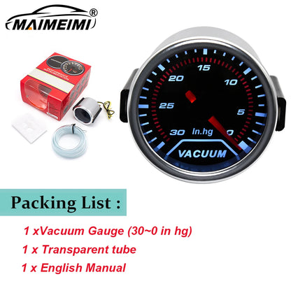 12V Boost Gauge Water Temp  2" 52mm LCD Display Turbo RPM Tachometer Oil pressure gauge with sensor -1-2.0-3.0 bar Racing Meter