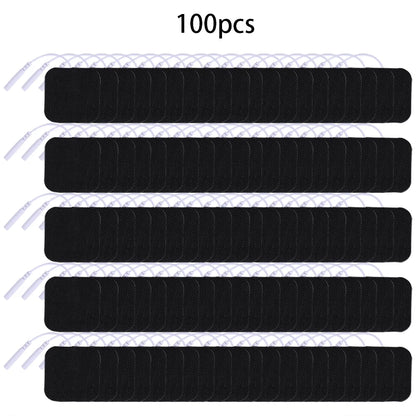 5*5cm 2mm Plug Tens Electrodes Pads Accessories Non-woven Fabric Self  Adhesive Replacement Patch for Electric Massager