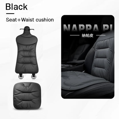 Universal Car Seat Cover Leather Cars Seat Waist Cushion Covers Four Season Auto Interior Seats  Protection Pad Car Accessorie