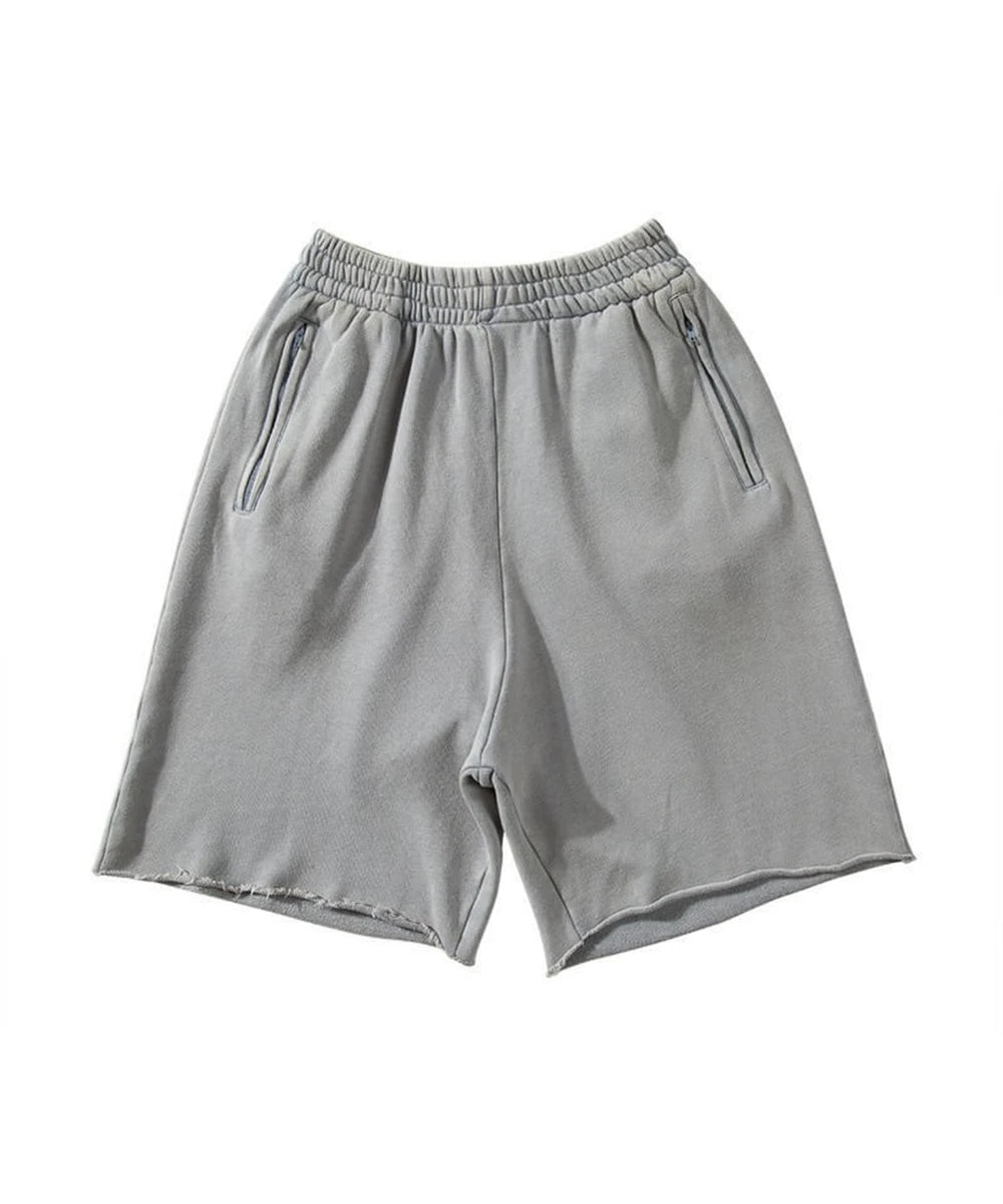 Mens Thick Cotton Sporting Running Shorts Heave Bodybuilding Sweatpants Fitness Short Jogger Gym Black Kanye Grey West Shorts