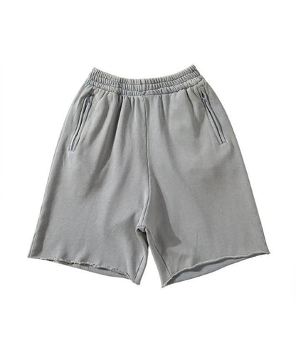 Mens Thick Cotton Sporting Running Shorts Heave Bodybuilding Sweatpants Fitness Short Jogger Gym Black Kanye Grey West Shorts