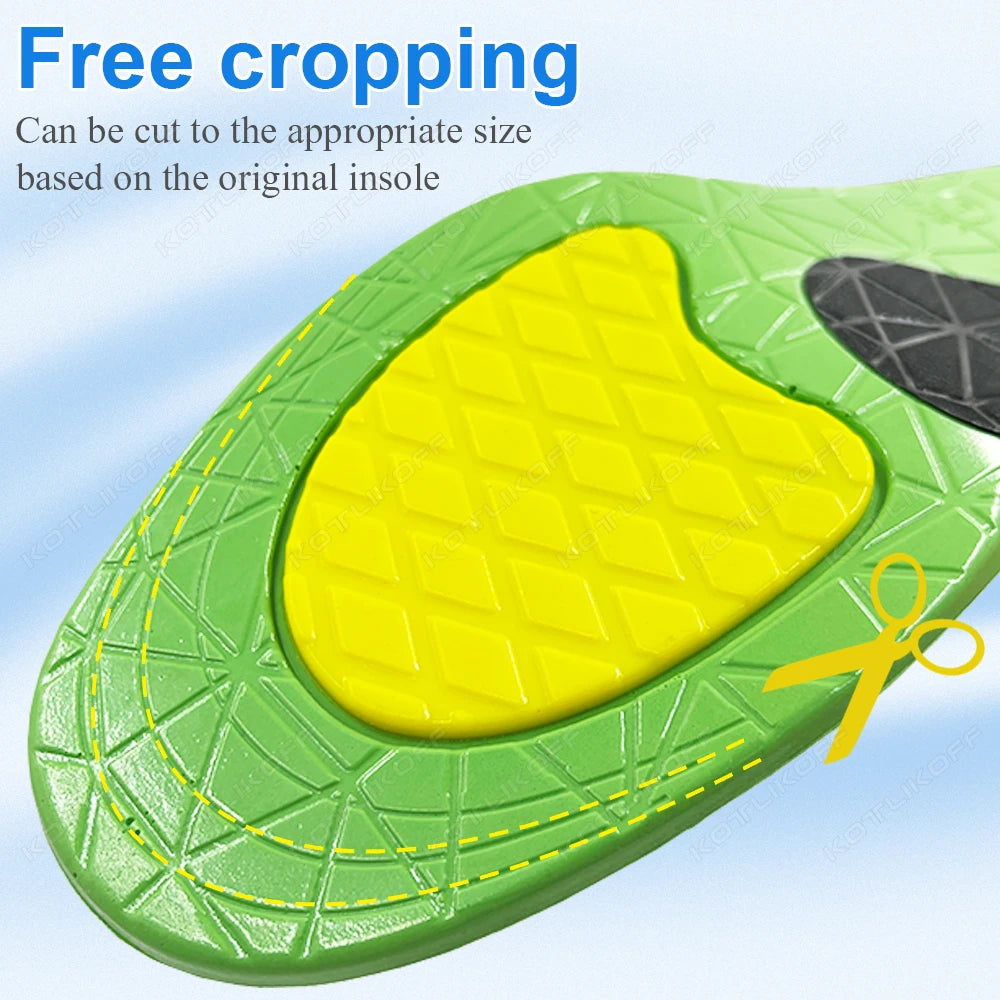Gel Insole Silicone Orthopedic Sport Insoles Foot Care For Feet Arch Support Shoes Sole Shock Absorption Pads Orthotic Insert