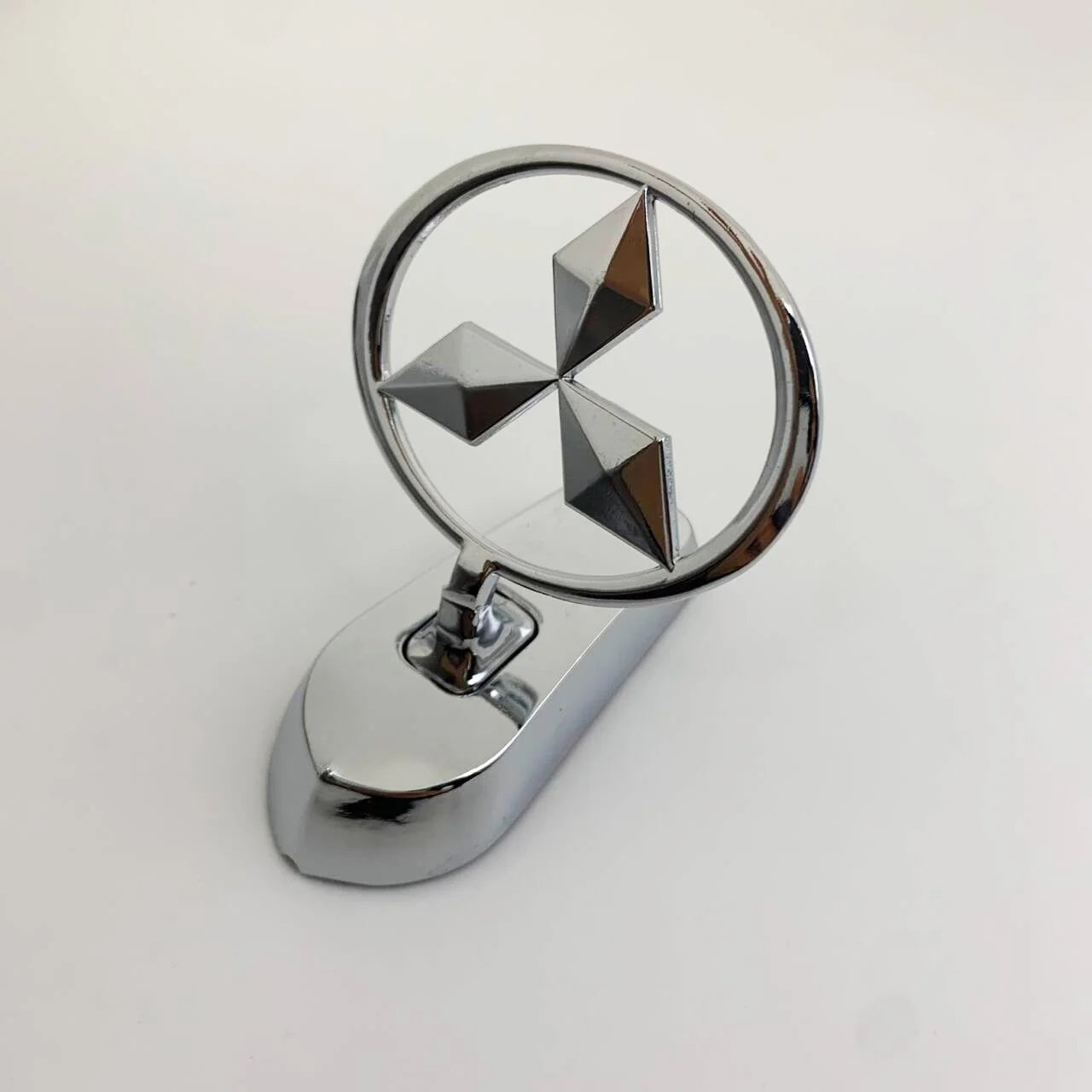 For Mitsubishi L200 Pajero RALLIART ASX Lancer Outlander Mirage Eclipse Car Metal Chromed Emblem Front Hood Badge Decoration