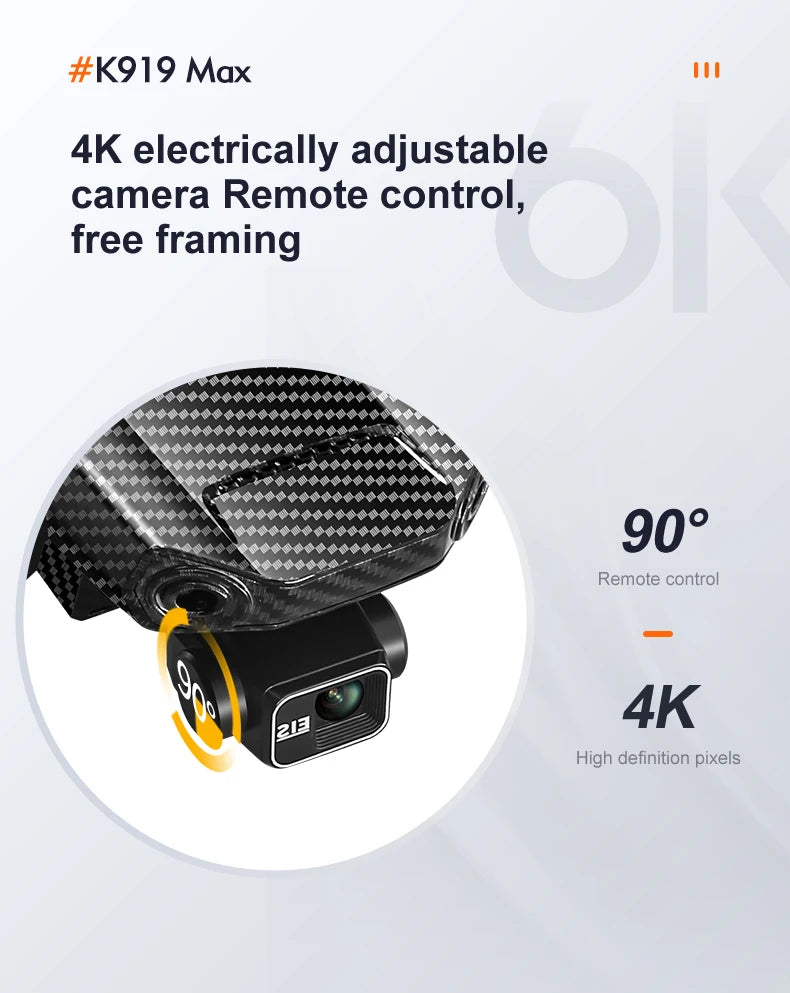 New K919 MAX Drone 8K GPS Professional HD 3-axis Gimbal Aerial Screen Remote Control Aircraft 5G HD Dual Camera Security drone