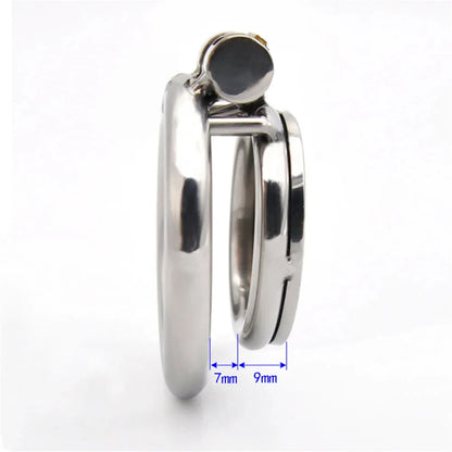 Male Slave Super Mini Chastity Cage Device Stainless Steel Penis Cage Cock Ring Chastity Lock Fetish Sex Toys For Men BDSM Sissy