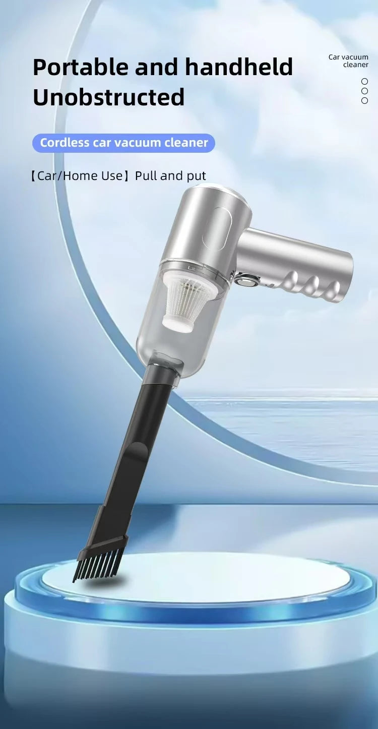 Car vacuum cleaner cleaning high-power mini-charging multifunctional blowing and sucking lighting hand-held convenient small car